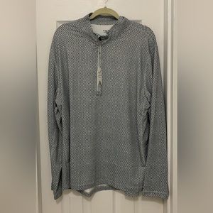 Mens patterned quarter zip